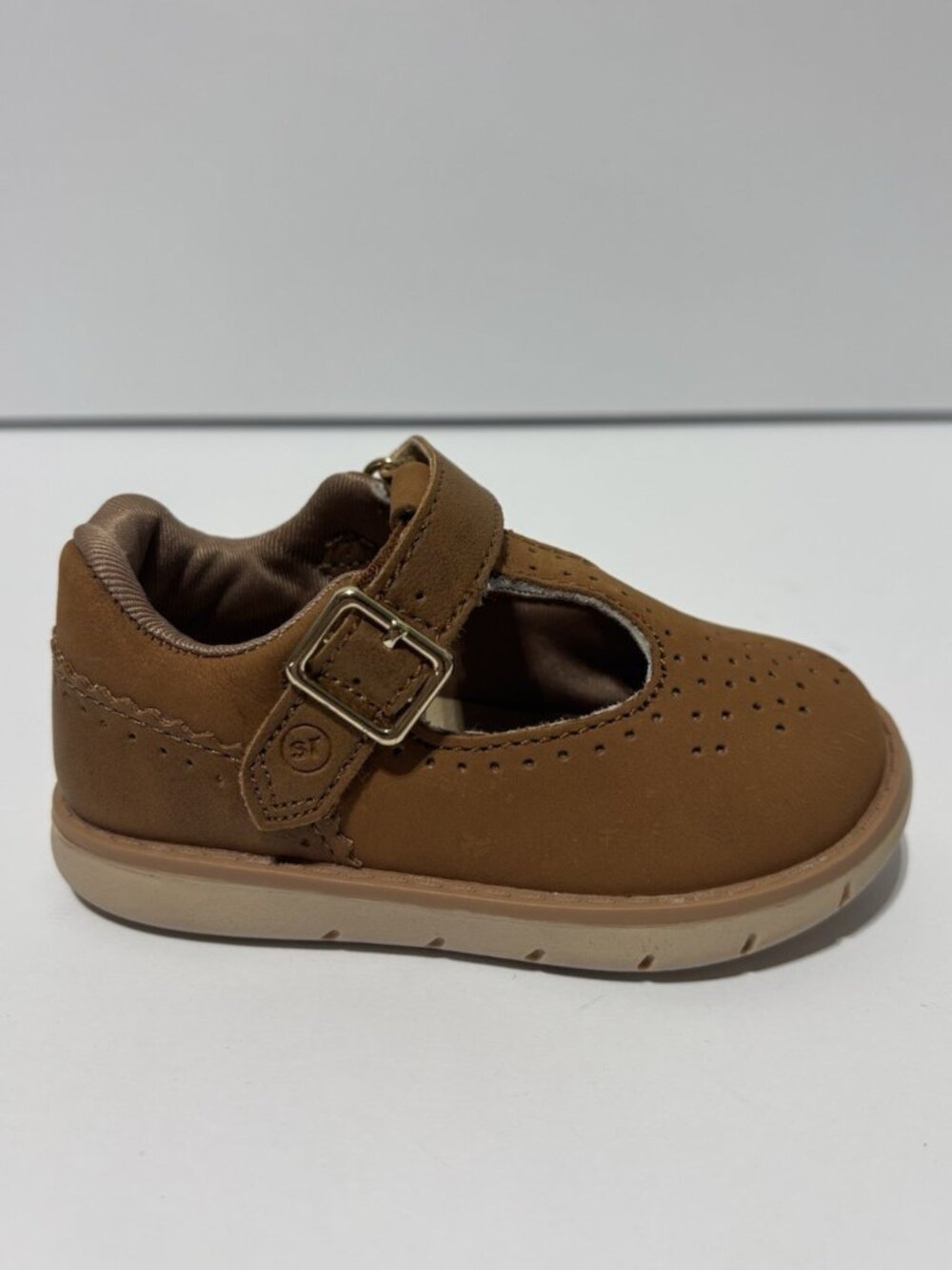 Stride Rite Toddlers’ SRT Nell Brown Mary Jane Shoes, Girls’ Size 4 W